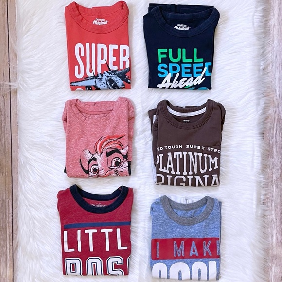 OshKosh B'gosh Other - 6 Graphic Long Sleeve Tees Size 4T